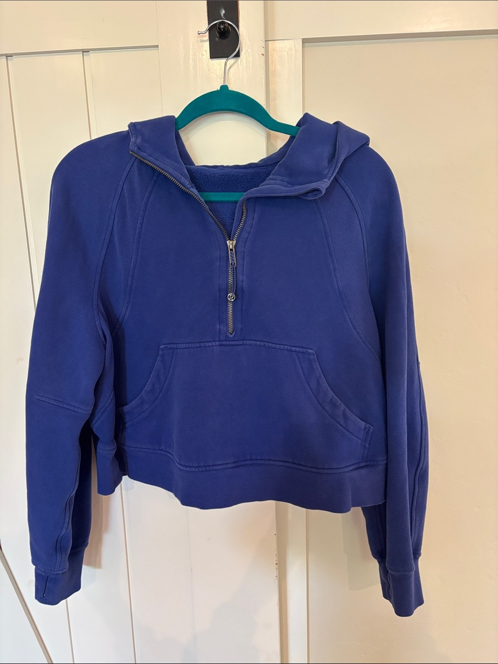 lululemon athletica Royal Blue Scuba Half-Zip Hoodie
